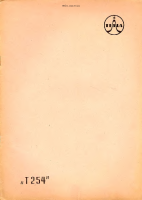 Tesla 254 - Navod k udrzbe 